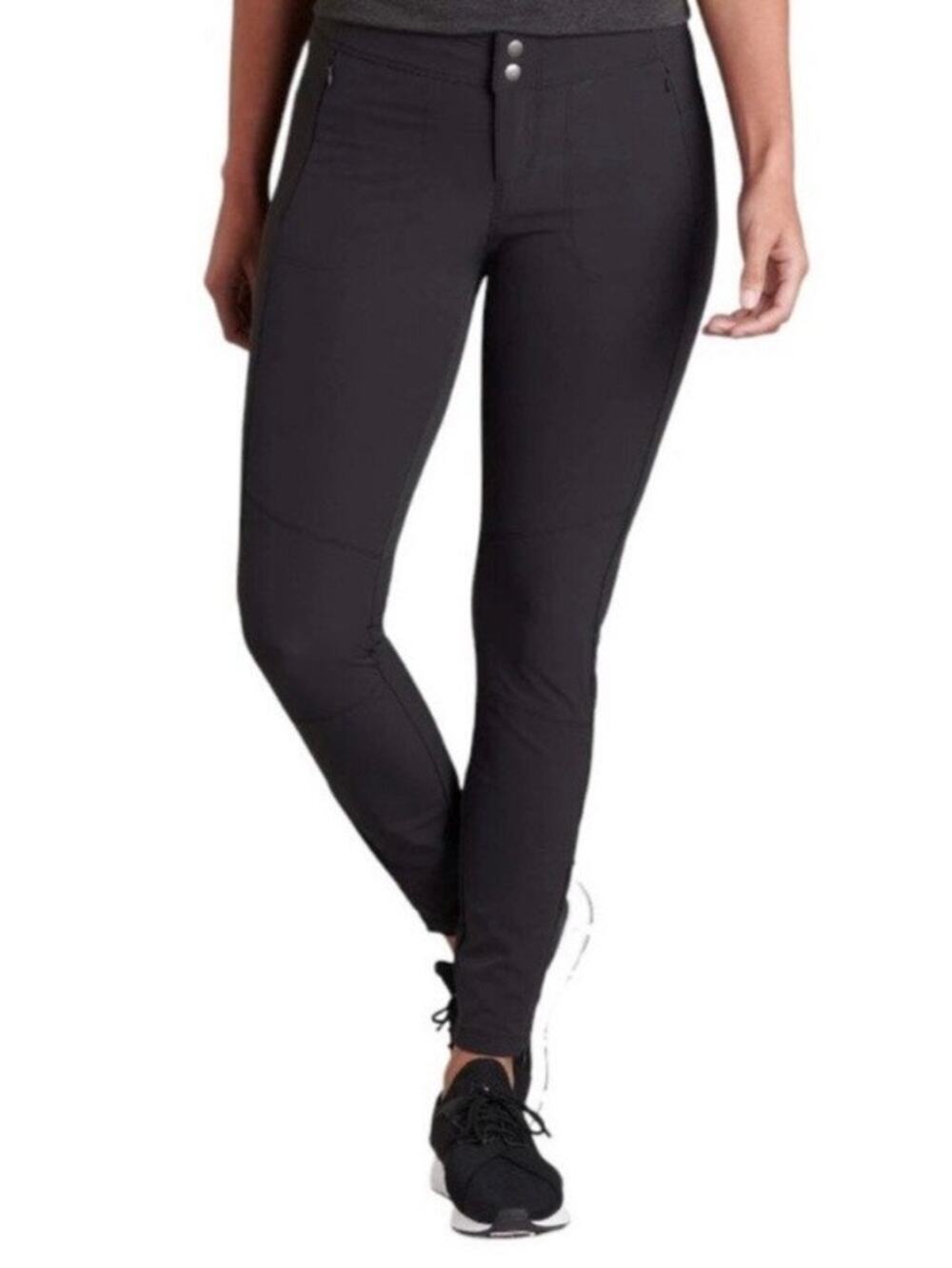 Kuhl Black Transcendr Skinny Stretch Water Resistant Hiking Pants Sz.8 Regular